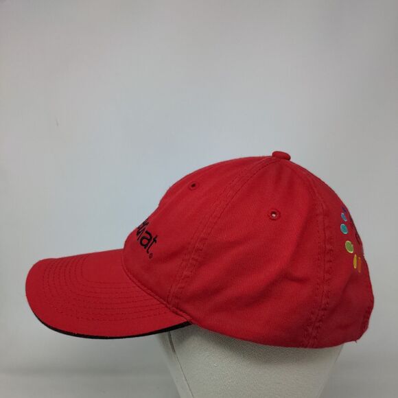 Red Hat Slideback Hat Red OSFA Embroidered JBoss Adjustable 6 Panel - Picture 4 of 10